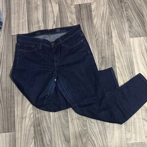 J. Crew Women's Straight Leg Jeans in Deep Indigo